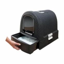 Materiel Bac à Litière Couvert Curver