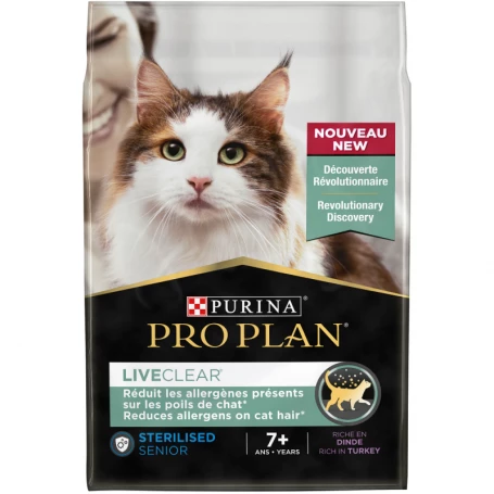 PURINA PRO PLAN Cat Liveclear Sterilised 7+ Dinde 3 PURINA PRO PLAN Cat Liveclear Sterilised 7+ Dinde