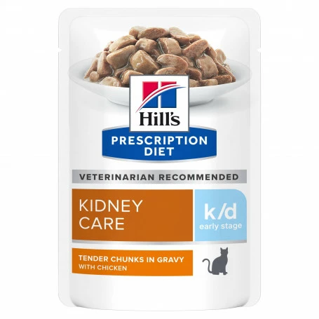 HILL'S Pet Nutrition K/D Kidney Early Stage Sachet Repas Poulet 3 HILL'S Pet Nutrition K/D Kidney Early Stage Sachet Repas Poulet