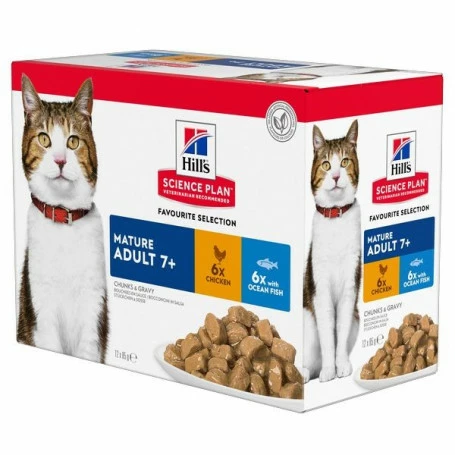 HILL'S Pet Nutrition Feline Mature Pack Mixte Sachet Repas 3 HILL'S Pet Nutrition Feline Mature Pack Mixte Sachet Repas
