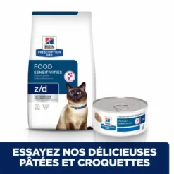 HILL'S Pet Nutrition Z/d Food Sensitivities Croquettes Pour Chat -Alimentation boutique feline z d food sensitivities activ biome 2