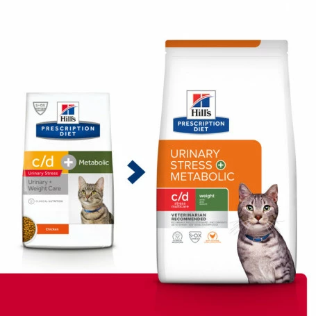 HILL'S Pet Nutrition Pack'Avenue Hill's C/d Urinary Stress Multicare+Metabolic Pour Chat 8 Kg 4 HILL'S Pet Nutrition Pack'Avenue Hill's C/d Urinary Stress Multicare+Metabolic Pour Chat 8 Kg – Image 2