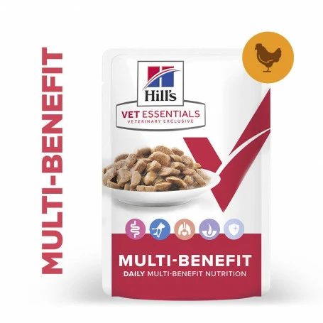 HILL'S Pet Nutrition Vet Essentials Chat Multi-Benefit Adulte Poulet Sachet Repas 3 HILL'S Pet Nutrition Vet Essentials Chat Multi-Benefit Adulte Poulet Sachet Repas