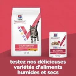 HILL'S Pet Nutrition Vet Essentials Chat Multi-Benefit Adult 1+ Saumon Sachet Repas -Alimentation boutique vet essentials chat multi benefit adult 1 saumon sachet re 1