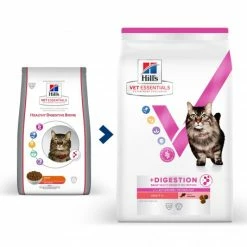 HILL'S Pet Nutrition Vet Essentials Chat Multi-Benefit + Digestion Adult 1+ Saumon -Alimentation boutique vet essentials chat multi benefit digestion adult 1 saum 1