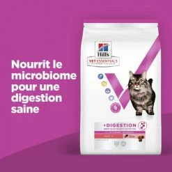 HILL'S Pet Nutrition Vet Essentials Chat Multi-Benefit + Digestion Adult 1+ Saumon -Alimentation boutique vet essentials chat multi benefit digestion adult 1 saum 2
