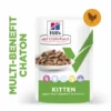 HILL'S Pet Nutrition Vet Essentials Chat Multi-Benefit Kitten Poulet Sachet Repas -Alimentation boutique vet essentials chat multi benefit kitten poulet sachet repas
