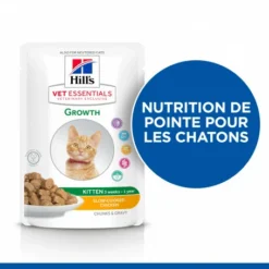 HILL'S Pet Nutrition Vet Essentials Feline Kitten Growth Poulet Sachet Repas -Alimentation boutique vet essentials feline kitten growth poulet sachet repas 1