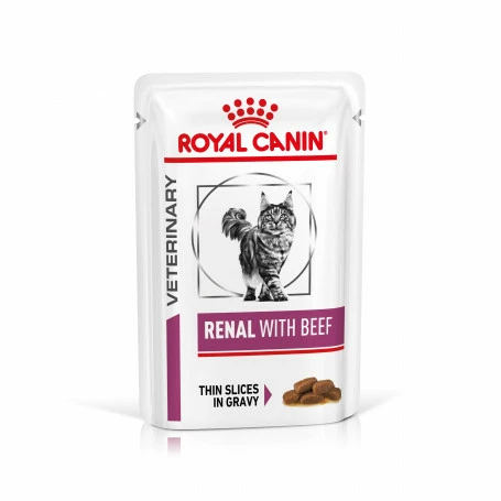 ROYAL CANIN Veterinary Health Nutrition Cat Renal Boeuf Sachet Repas 3 ROYAL CANIN Veterinary Health Nutrition Cat Renal Boeuf Sachet Repas