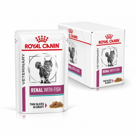 ROYAL CANIN Veterinary Health Nutrition Cat Renal Poisson Sachet Repas 4 ROYAL CANIN Veterinary Health Nutrition Cat Renal Poisson Sachet Repas – Image 2