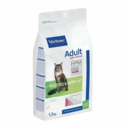 Virbac Veterinary HPM Cat Adult With Salmon Neutered & Entire -Alimentation boutique veterinary hpm adult with salmon neuteredentire cat 2