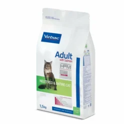 Virbac Veterinary HPM Cat Adult With Salmon Neutered & Entire -Alimentation boutique veterinary hpm adult with salmon neuteredentire cat 3