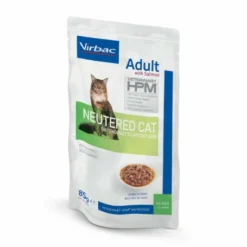 Virbac Veterinary HPM Chat Adult Neutered Saumon Sachets Repas -Alimentation boutique veterinary hpm cat adult neutered salmon bouchees sachrepas 3