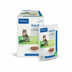 Virbac Veterinary HPM Chat Adult Neutered Saumon Sachets Repas -Alimentation boutique veterinary hpm cat adult neutered salmon bouchees sachrepas 4